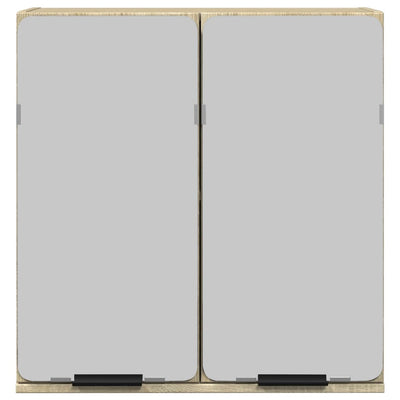 Sonoma-tammi kylpyhuoneen peilikaappi Ghadib 64,5x20x66,5cm (lastulevy)