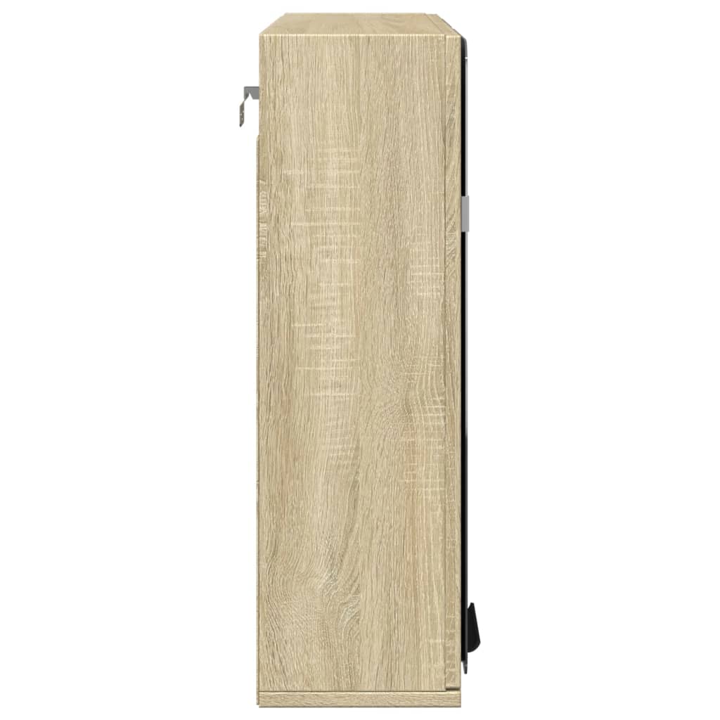 Sonoma-tammi kylpyhuoneen peilikaappi Ghadib 64,5x20x66,5cm (lastulevy)