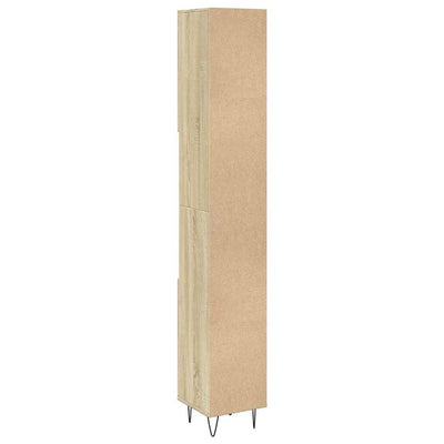 Sonoma-tammi kylpyhuoneen kaappi Kloos 30x30x190cm (puinen)