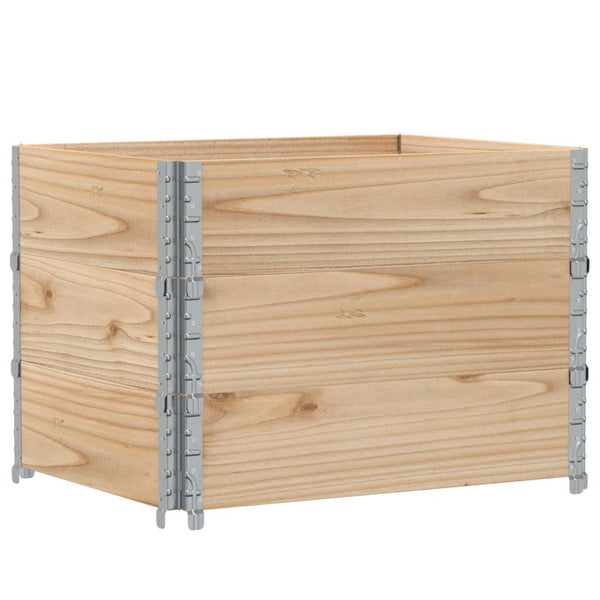 Kuormalavan reunukset 3 kpl 80x60 cm täysi mänty
