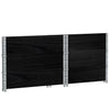 Kuormalavan reunukset 3 kpl musta 80x60 cm täysi mänty