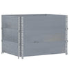 Kuormalavan reunukset 3 kpl harmaa 80x60 cm täysi mänty