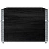 Kuormalavan reunukset 3 kpl musta 120x80 cm täysi mänty