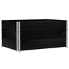 Kuormalavan reunukset 3 kpl musta 120x80 cm täysi mänty