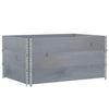 Kuormalavan reunukset 3 kpl harmaa 120x80 cm täysi mänty