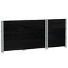 Kuormalavan reunukset 3 kpl musta 100x50 cm täysi mänty
