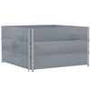Kuormalavan reunukset 3 kpl harmaa 100x100 cm täysi mänty