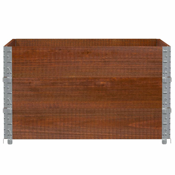 Kuormalavan reunukset 3 kpl ruskea 100x100 cm täysi mänty