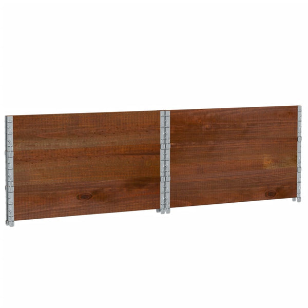 Kuormalavan reunukset 3 kpl ruskea 100x100 cm täysi mänty