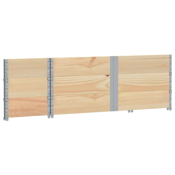 Kuormalavan reunukset 3 kpl 150x50 cm täysi mänty