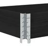 Kuormalavan reunukset 3 kpl musta 150x50 cm täysi mänty