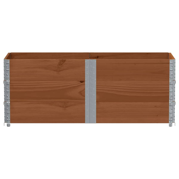 Kuormalavan reunukset 3 kpl ruskea 150x50 cm täysi mänty