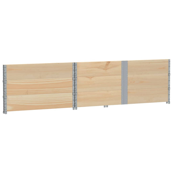 Kuormalavan reunukset 3 kpl 150x100 cm täysi mänty
