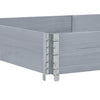 Kuormalavan reunukset 3 kpl harmaa 150x100 cm täysi mänty