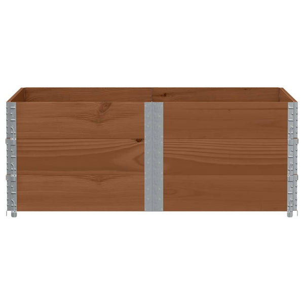 Kuormalavan reunukset 3 kpl ruskea 150x100 cm täysi mänty