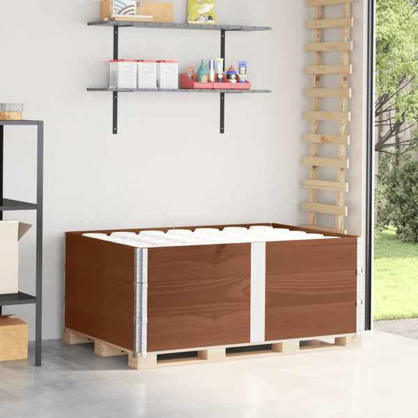 Kuormalavan reunukset 3 kpl ruskea 150x100 cm täysi mänty