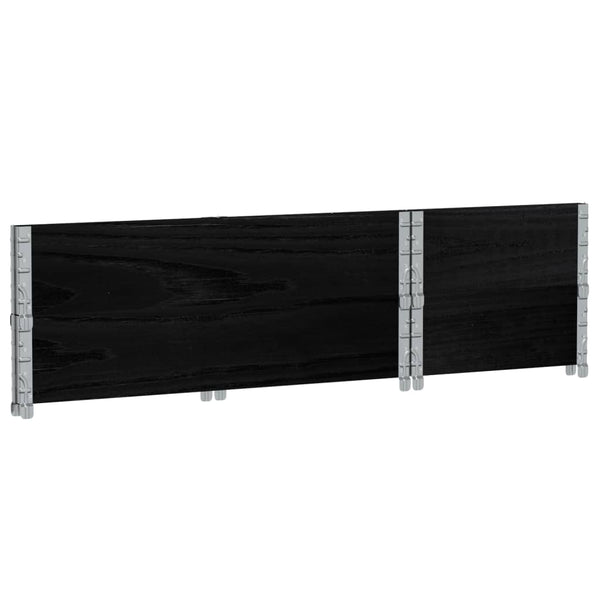 Kukkalaatikko musta 100x50 cm täysi mänty