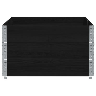 Kukkalaatikko musta 150x100 cm täysi mänty