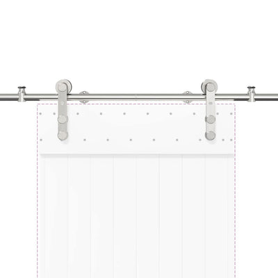 Hopea liukuoven asennustarvikkeet Rosann 200cm (ruostumaton teräs)