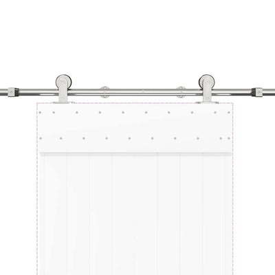 Hopea liukuoven asennustarvikkeet Eventa 200cm (ruostumaton teräs)