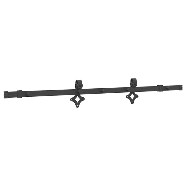 Musta liukuoven asennussarja teräs Pahonia 152,5cm