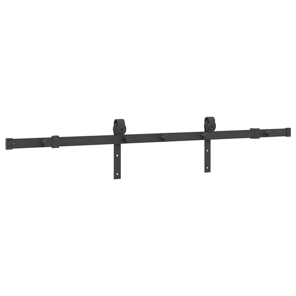 Musta liukuoven asennussarja teräs Exevie 152,5cm