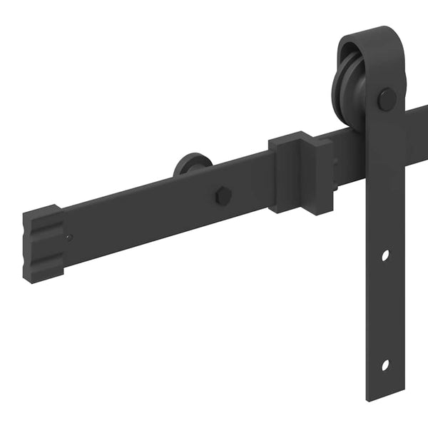 Liukuoven asennussarja teräs 213,5 cm musta