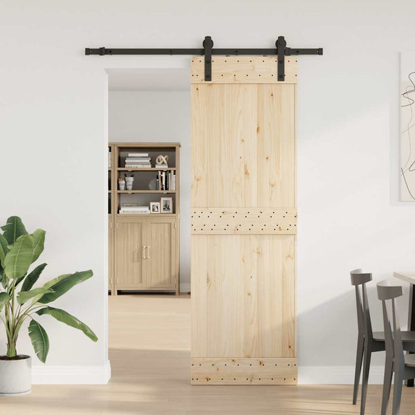 Musta liukuoven asennussarja teräs Doreta 183cm