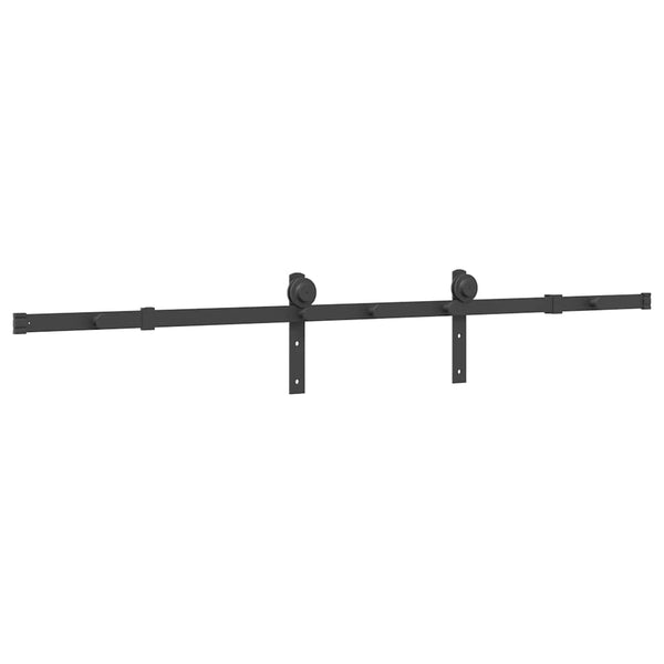 Musta liukuoven asennussarja teräs Doreta 183cm