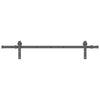 Musta liukuovi hardware kit Doreta 152cm (teräs)