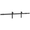 Musta liukuovi hardware kit Doreta 152cm (teräs)