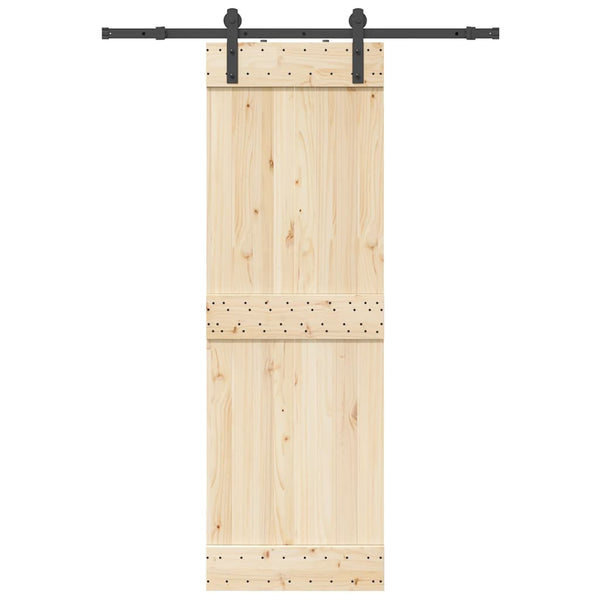 Musta liukuovi hardware kit Doreta 152cm (teräs)