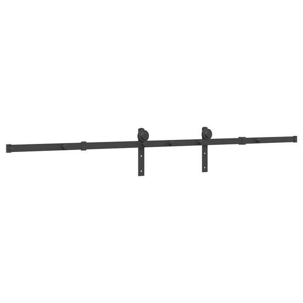 Musta liukuoven asennussarja teräs Doreta 213,5cm