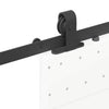 Musta liukuovi hardware kit Kacenco 213cm (teräs)