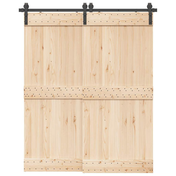 Musta liukuoven asennussarja teräs Coralie 183cm