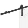 Musta liukuoven asennussarja teräs Capris 200cm