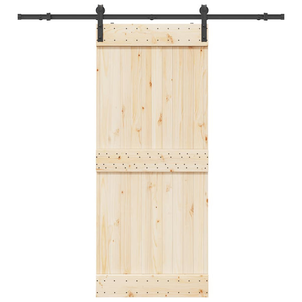 Musta liukuoven asennussarja teräs Capris 200cm