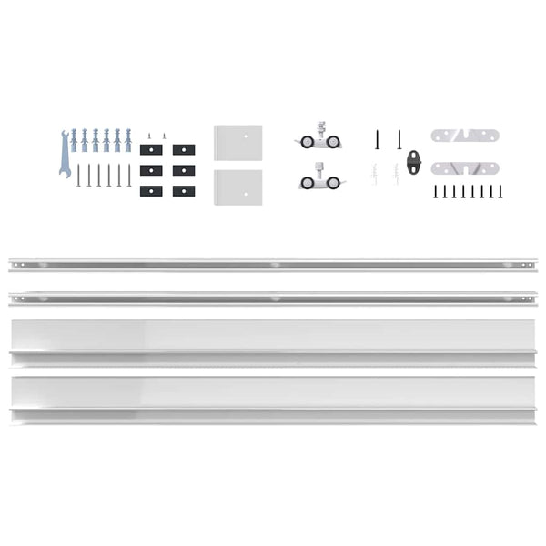 Sliver liukuovi hardware kit Orviliu 200cm (alumiiniseos)