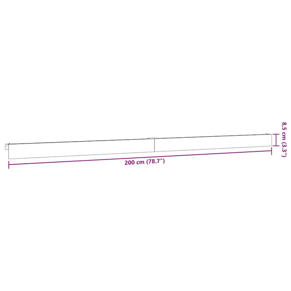 Sliver liukuovi hardware kit Orviliu 200cm (alumiiniseos)