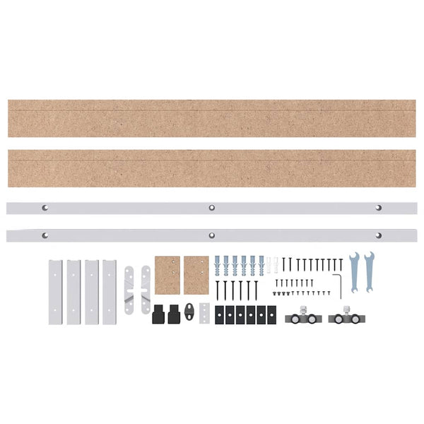 Sliver liukuovi hardware kit Mose 183cm (alumiiniseos)