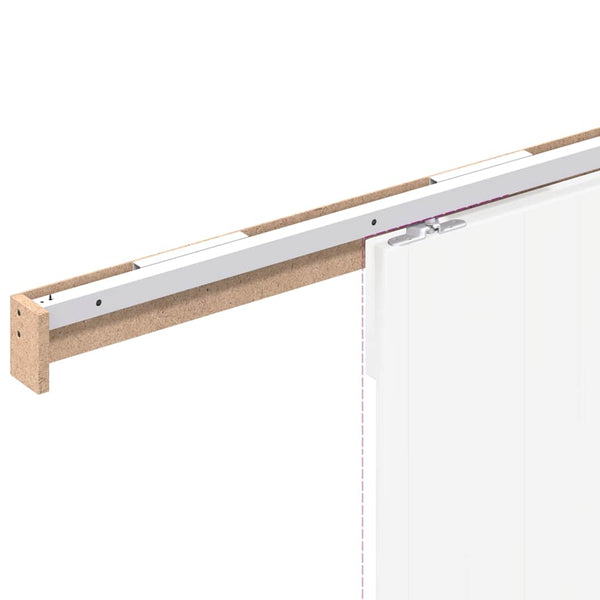 Sliver liukuovi hardware kit Mose 183cm (alumiiniseos)