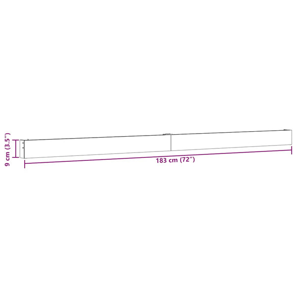 Sliver liukuovi hardware kit Mose 183cm (alumiiniseos)