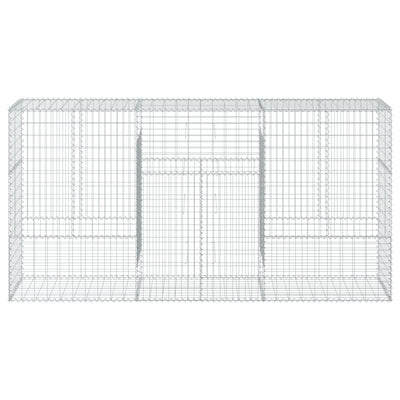 Galvanoitu kivikori katolla Nena 300x50x150cm (rauta)