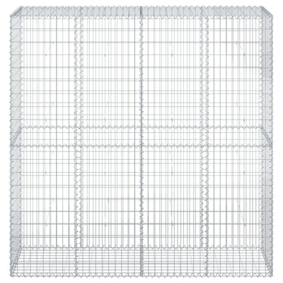 Kivikori katolla 200x50x200 cm galvanoitu rauta
