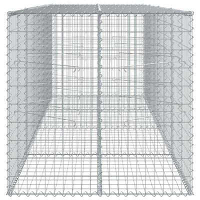 Kivikori katolla 400x100x100 cm galvanoitu rauta