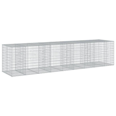 Kivikori katolla 450x100x100 cm galvanoitu rauta