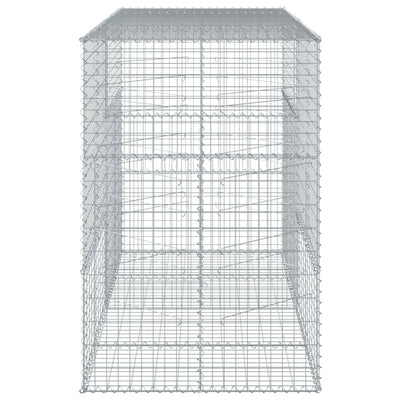 Kivikori katolla 200x100x150 cm galvanoitu rauta