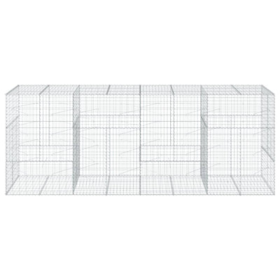 Kivikori katolla 400x100x150 cm galvanoitu rauta