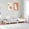 Sängynrunko ilman patjaa päädyllä 75x190 cm täysi mänty