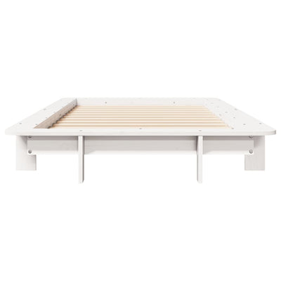 Sängynrunko ilman patjaa päädyllä 75x190 cm täysi mänty